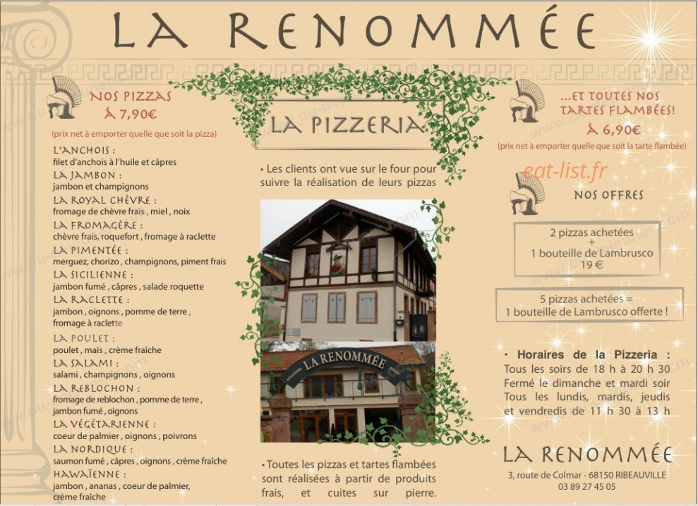 La Renommée — carte page 1