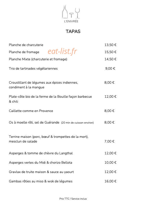 L'Enivrée — carte page 1