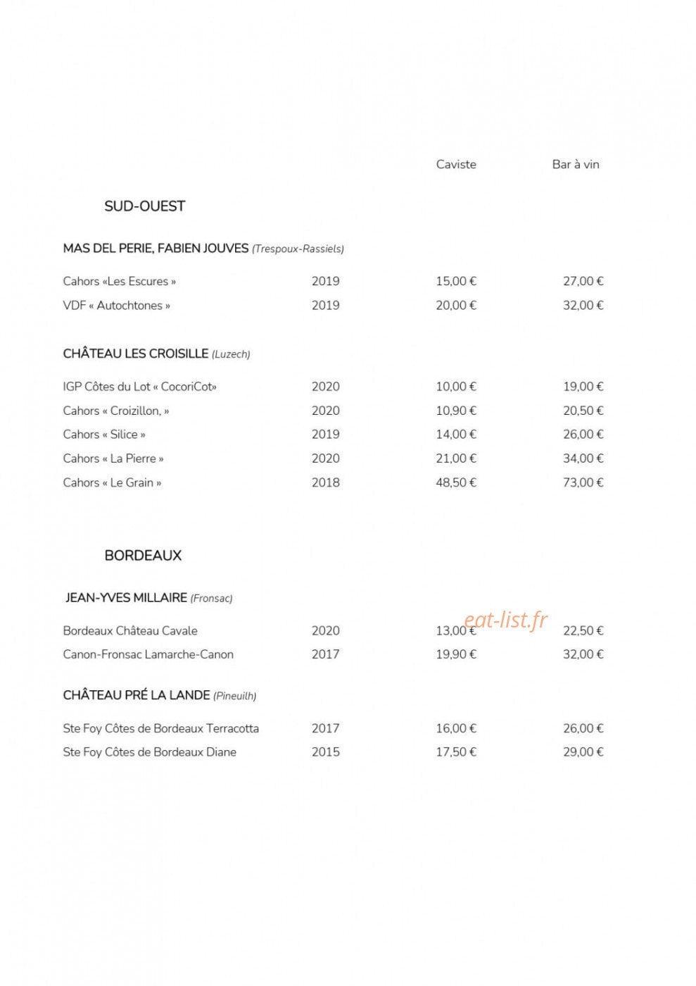 L'Enivrée — carte page 21