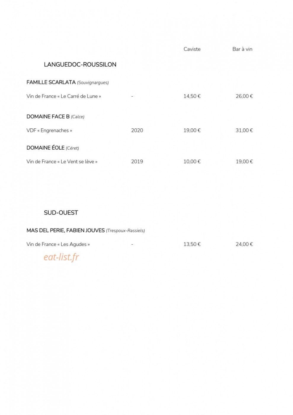 L'Enivrée — carte page 11