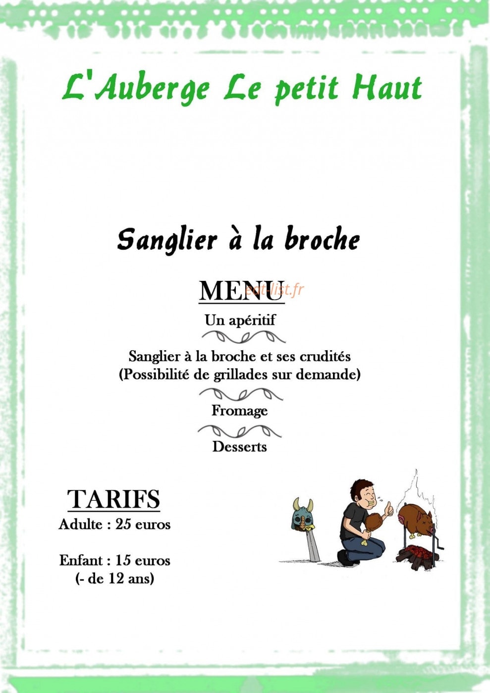 Le Petit Haut — carte page 1