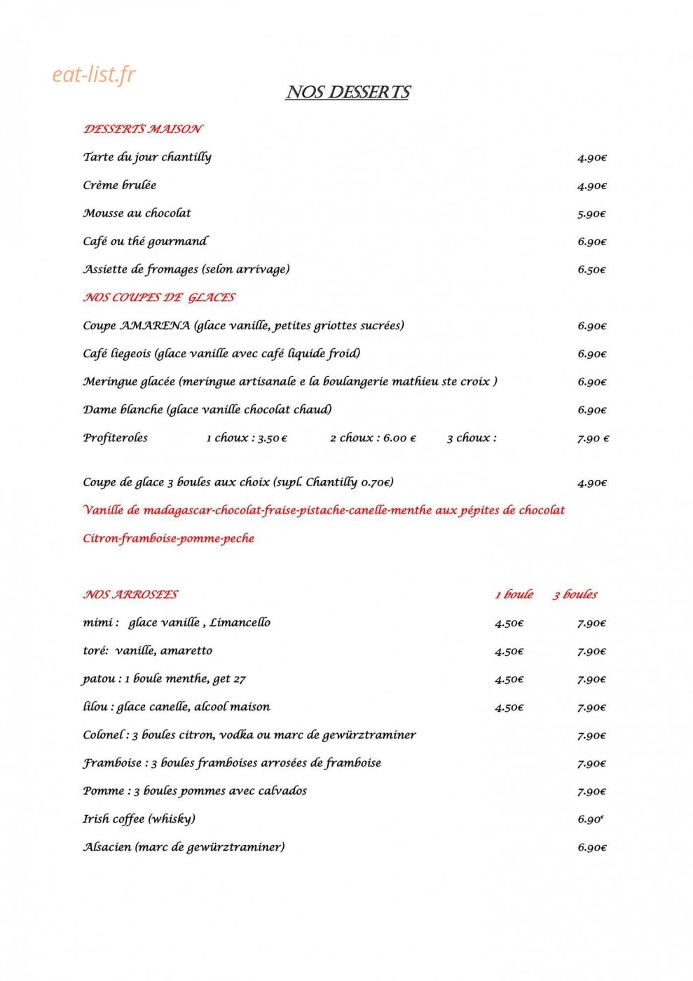 Les Reflets — carte page 4