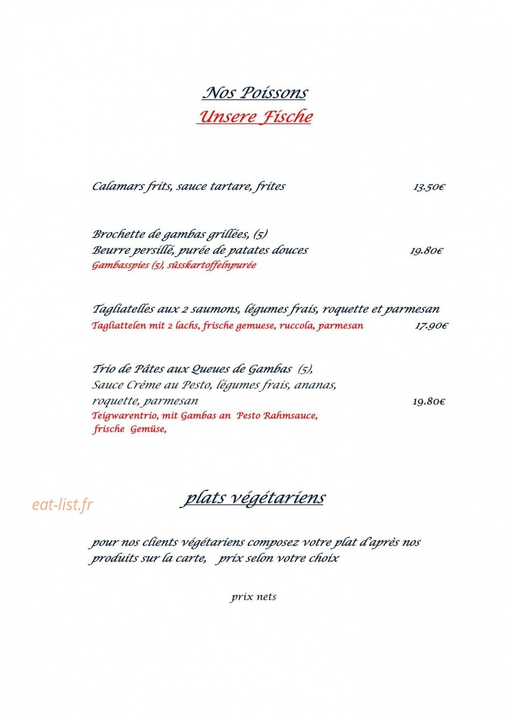 Les Reflets — carte page 2