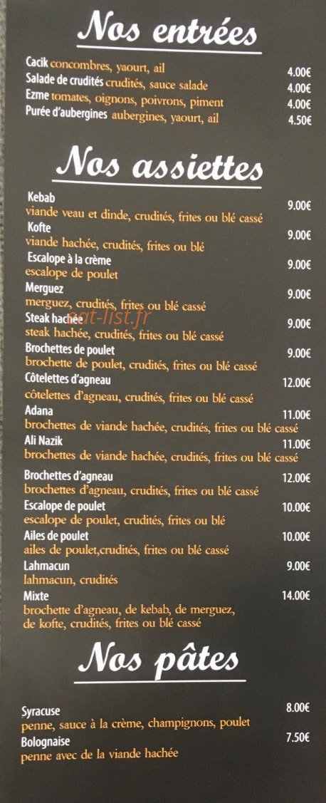 Chez celine — carte page 1