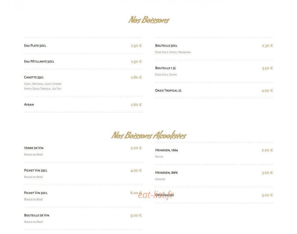 Resto Milli — carte page 6