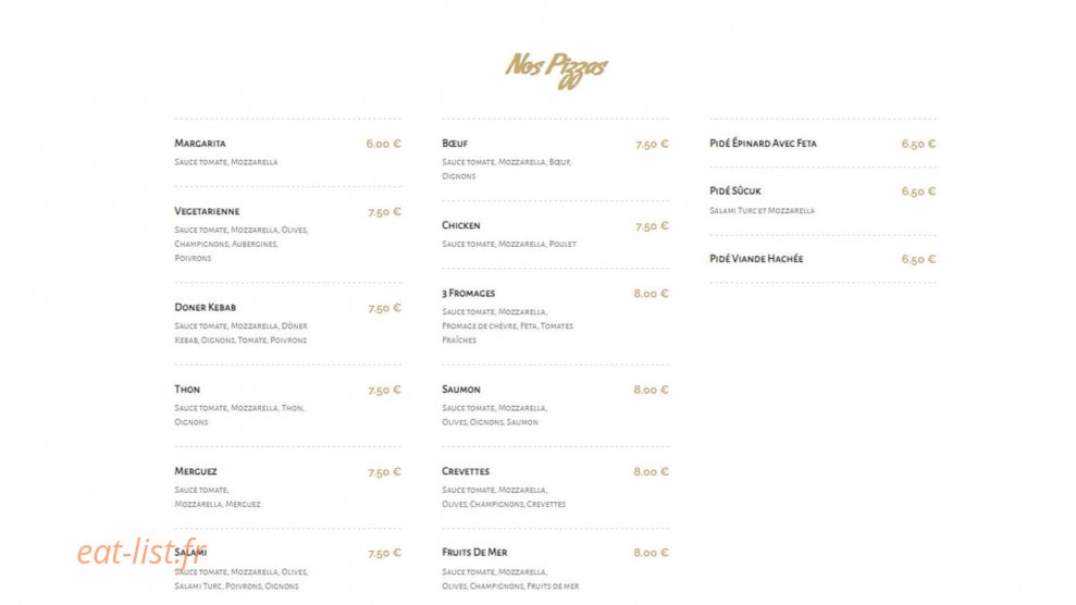 Resto Milli — carte page 3