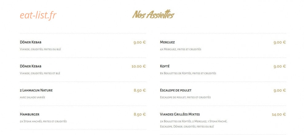 Resto Milli — carte page 4