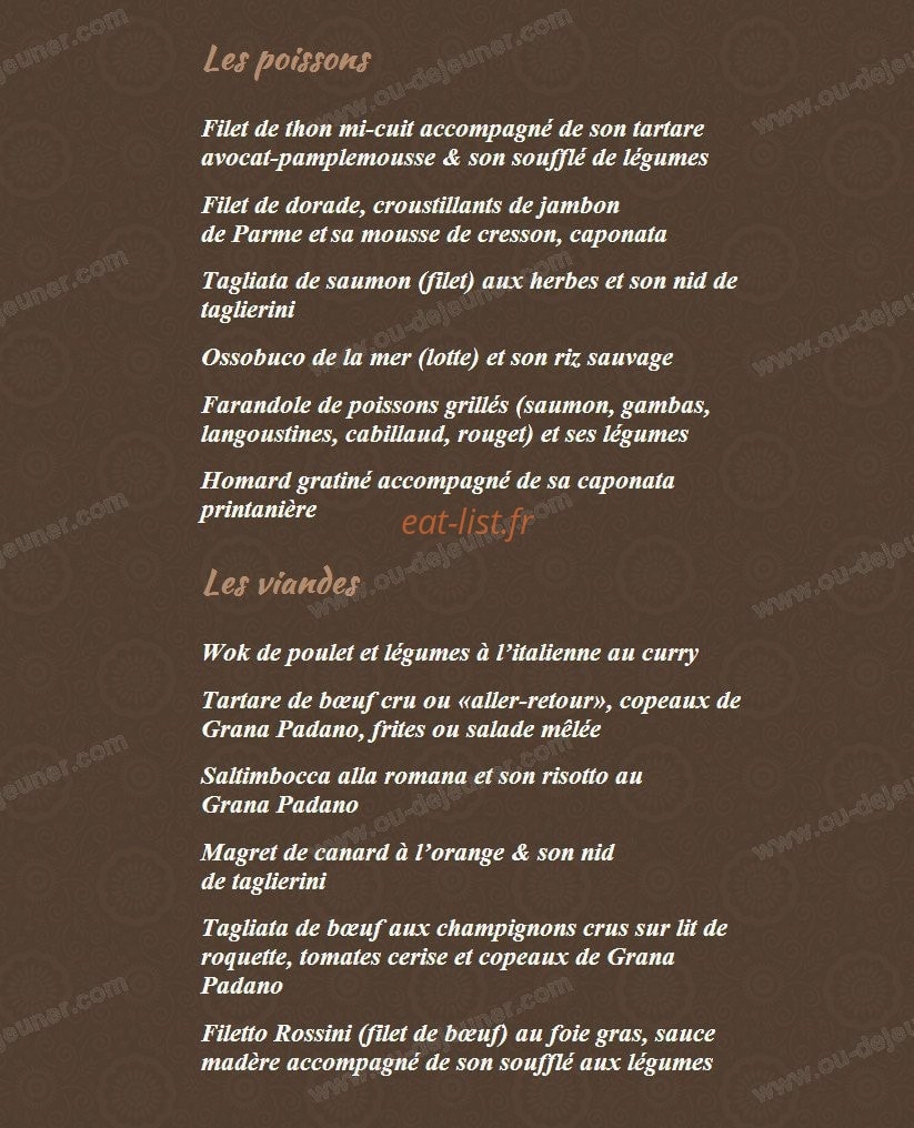 Ristorante Il Gusto — carte page 2