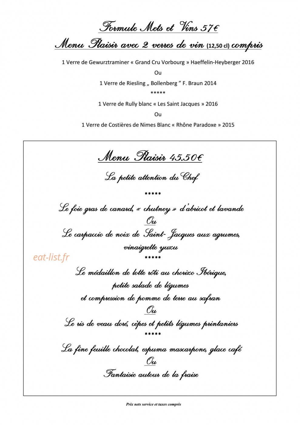 La Villa du Meunier — carte page 2