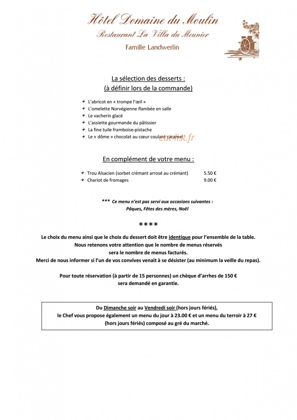 La Villa du Meunier — carte page 11
