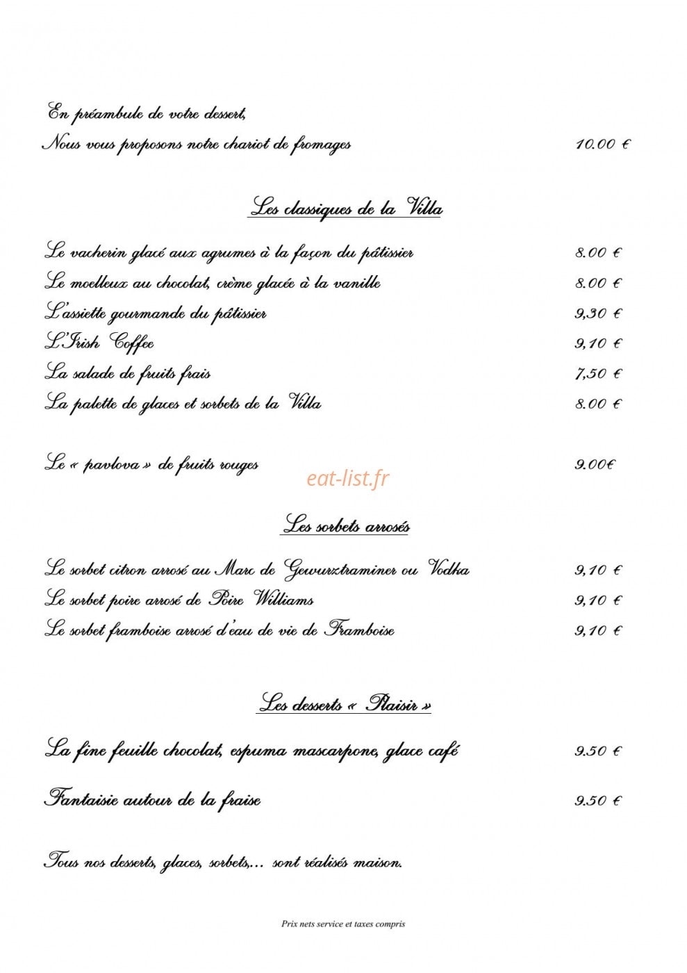 La Villa du Meunier — carte page 8