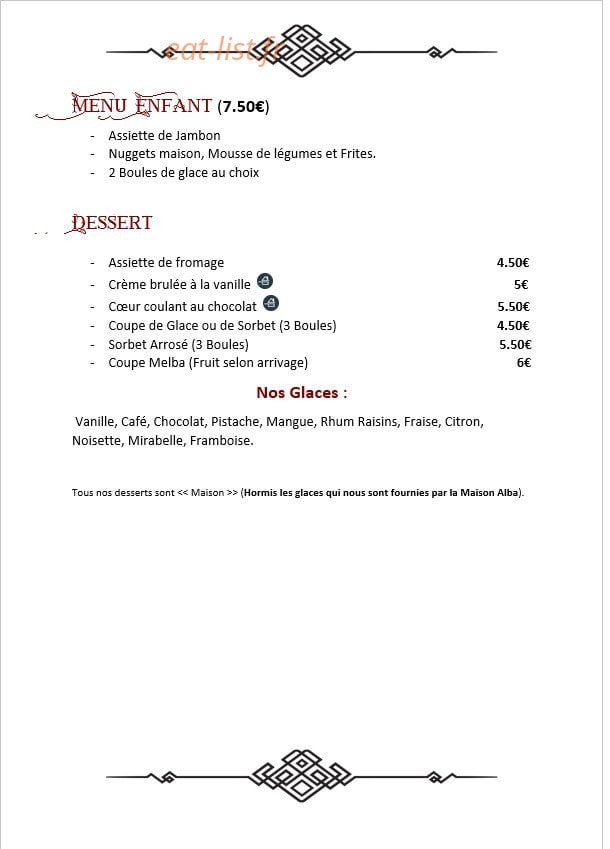 Aux Bons Amis — carte page 3