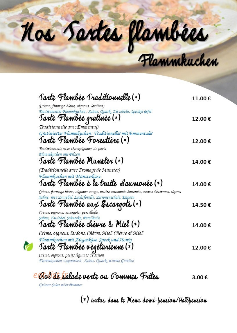 La Taverne — carte page 3