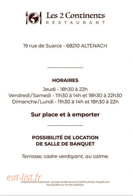 Les 2 continents — carte page 2