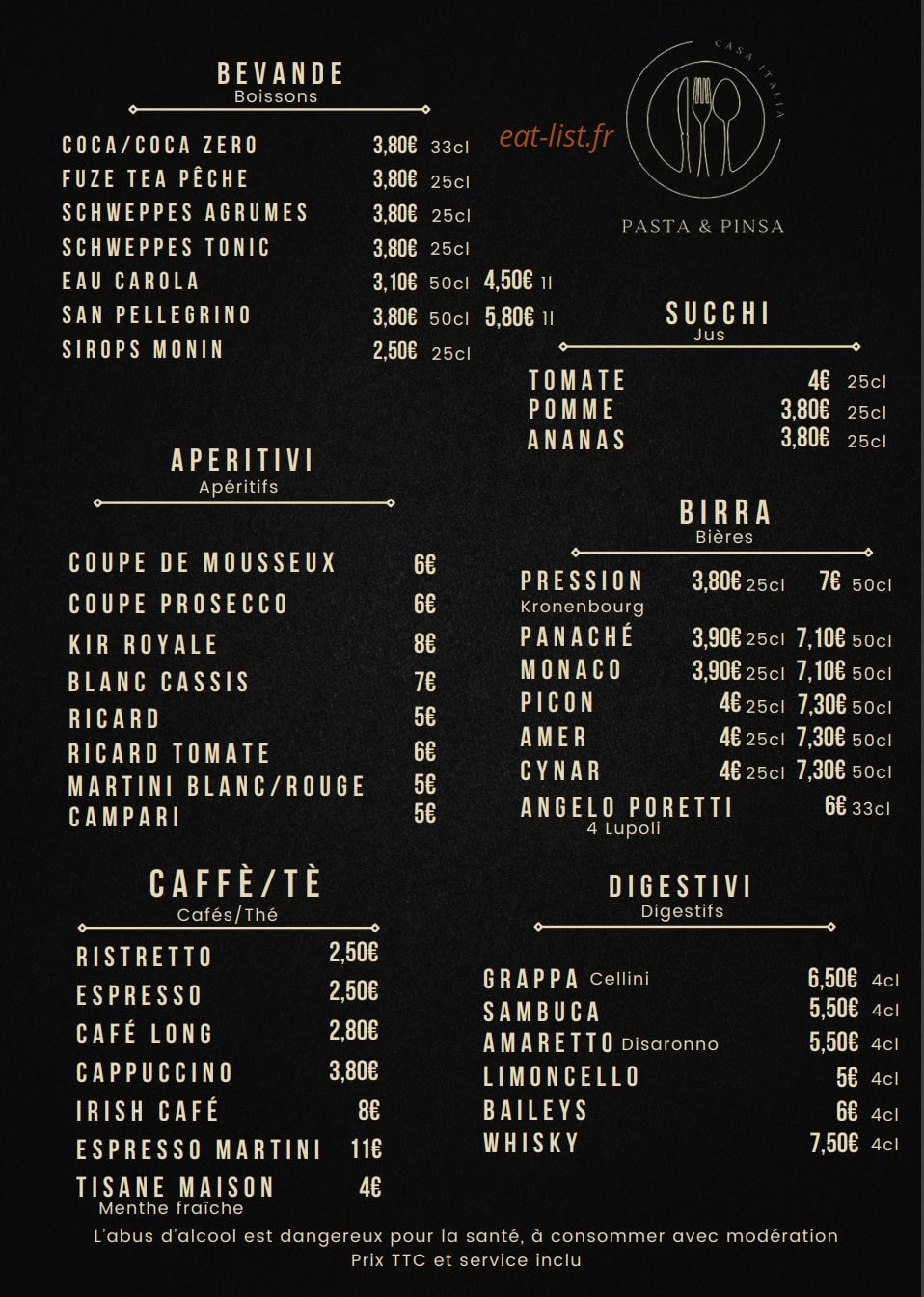 Casa Italia — carte page 6