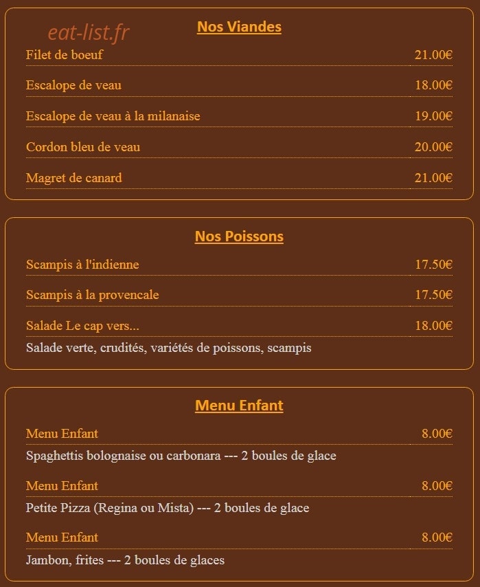 Le cap vers — carte page 5