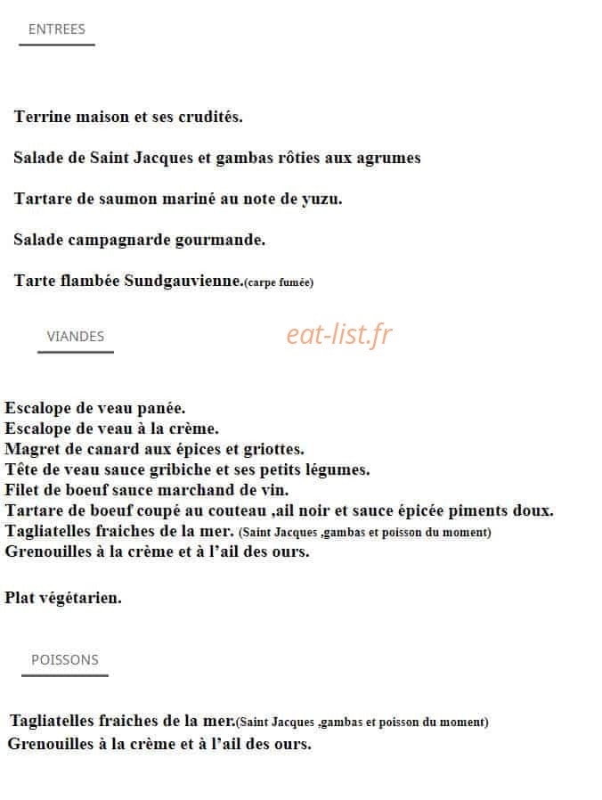 Àux trois Fleurs — carte page 1