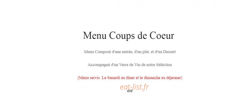 Au Boeuf Noir — carte page 4