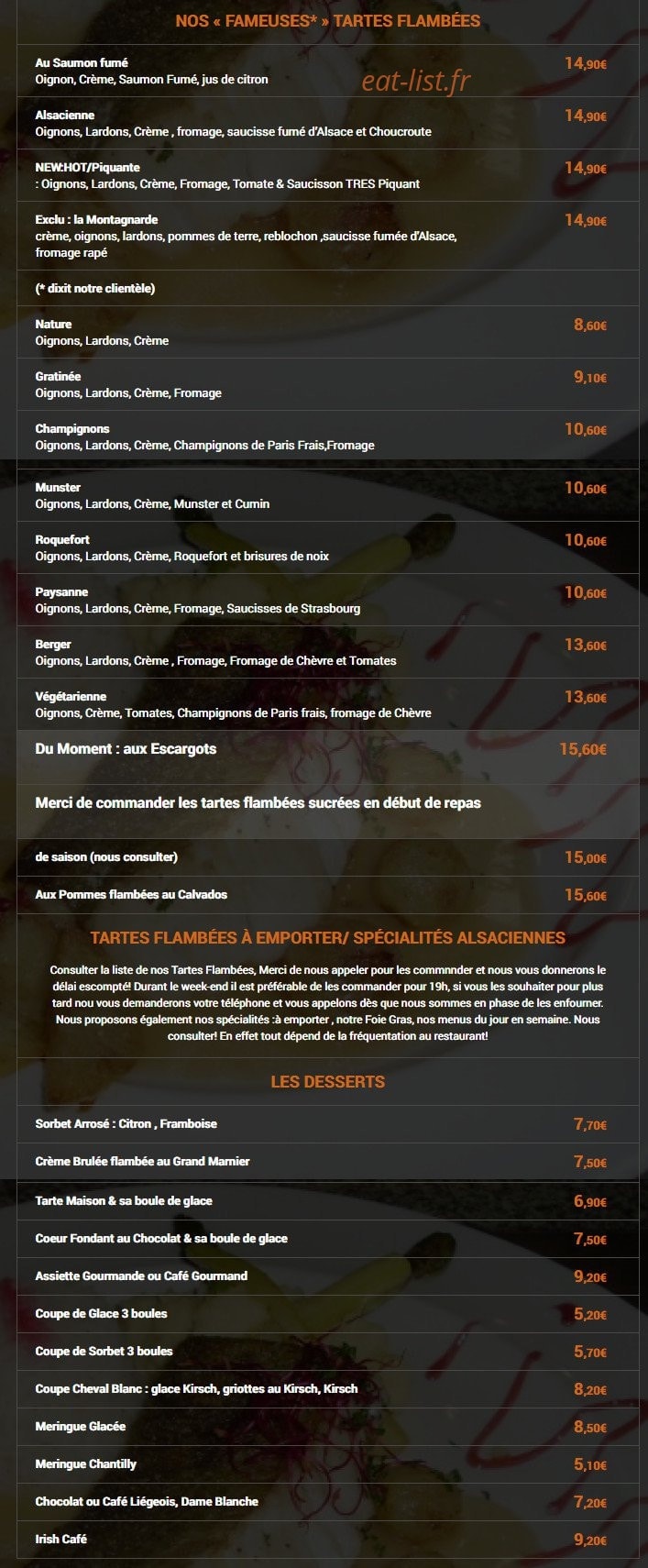 Auberge Au Cheval Blanc — carte page 3