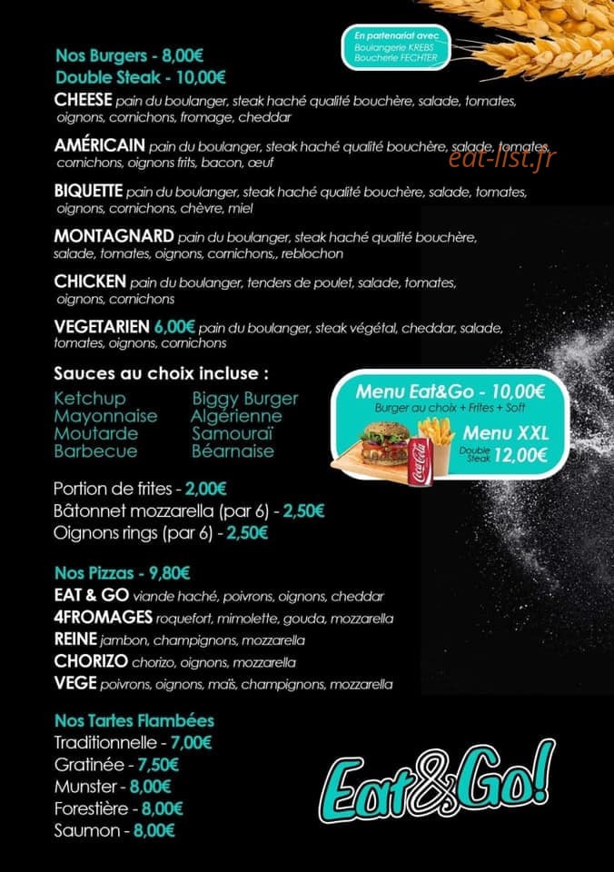 Brasserie Au Raisin — carte page 1