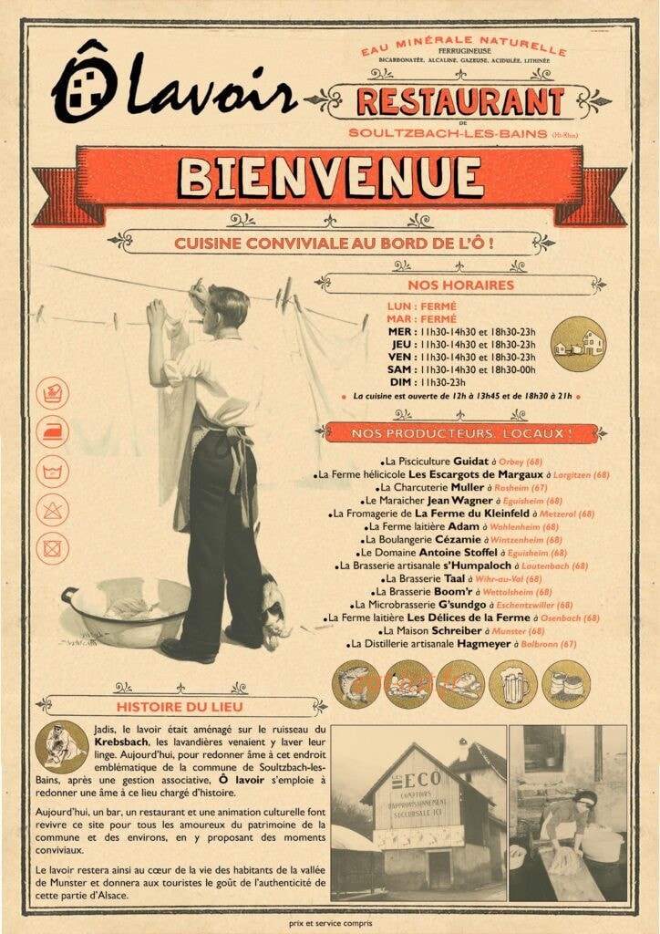 Ô Lavoir — carte page 1
