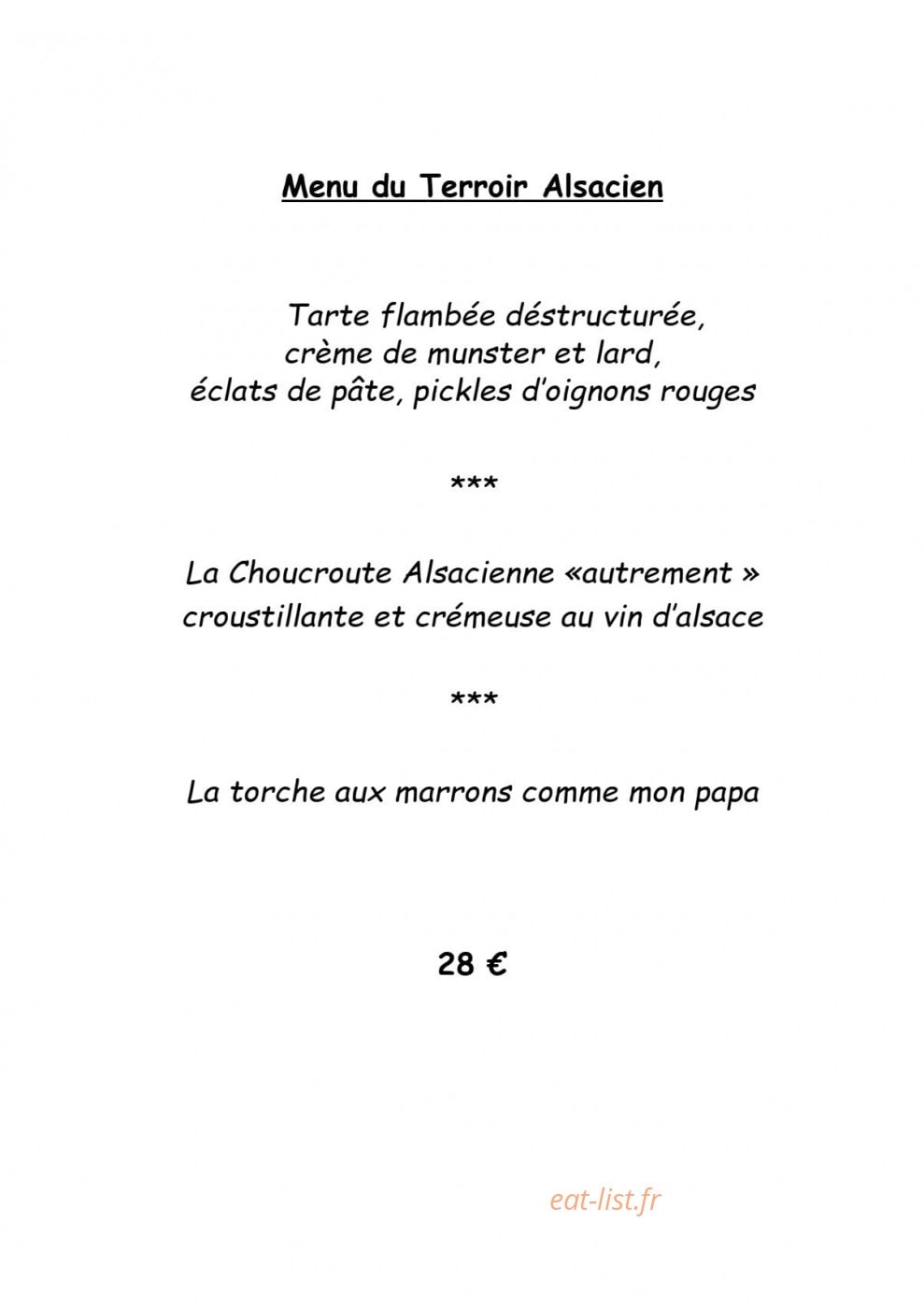 L'Auberge du Brand — carte page 4