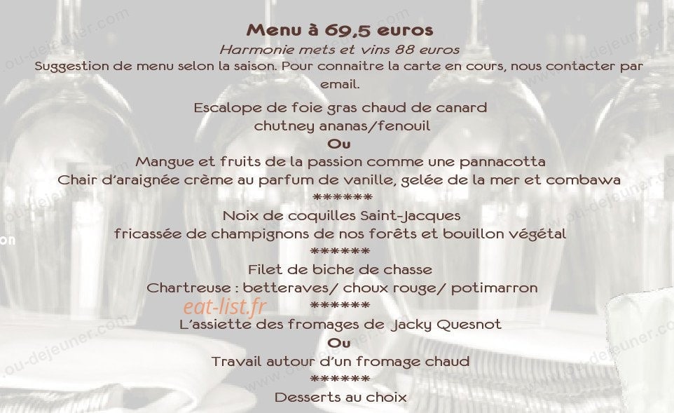 La Nouvelle Auberge — carte page 5