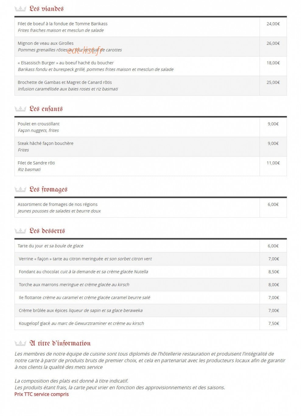 Caveau du Schlossberg — carte page 3