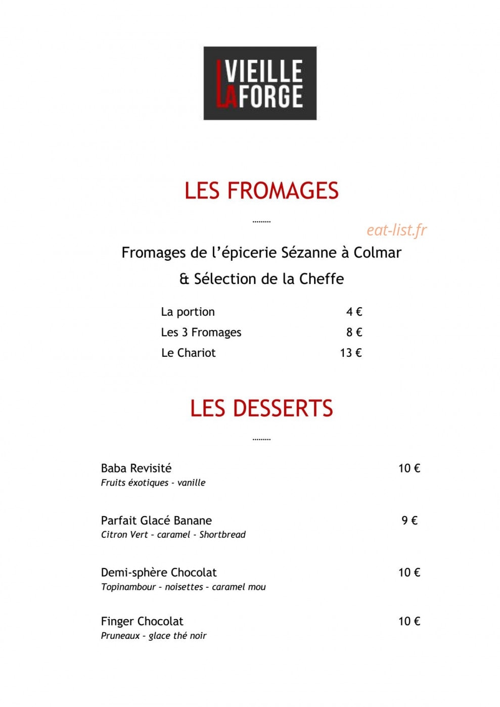 La vieille forge — carte page 2