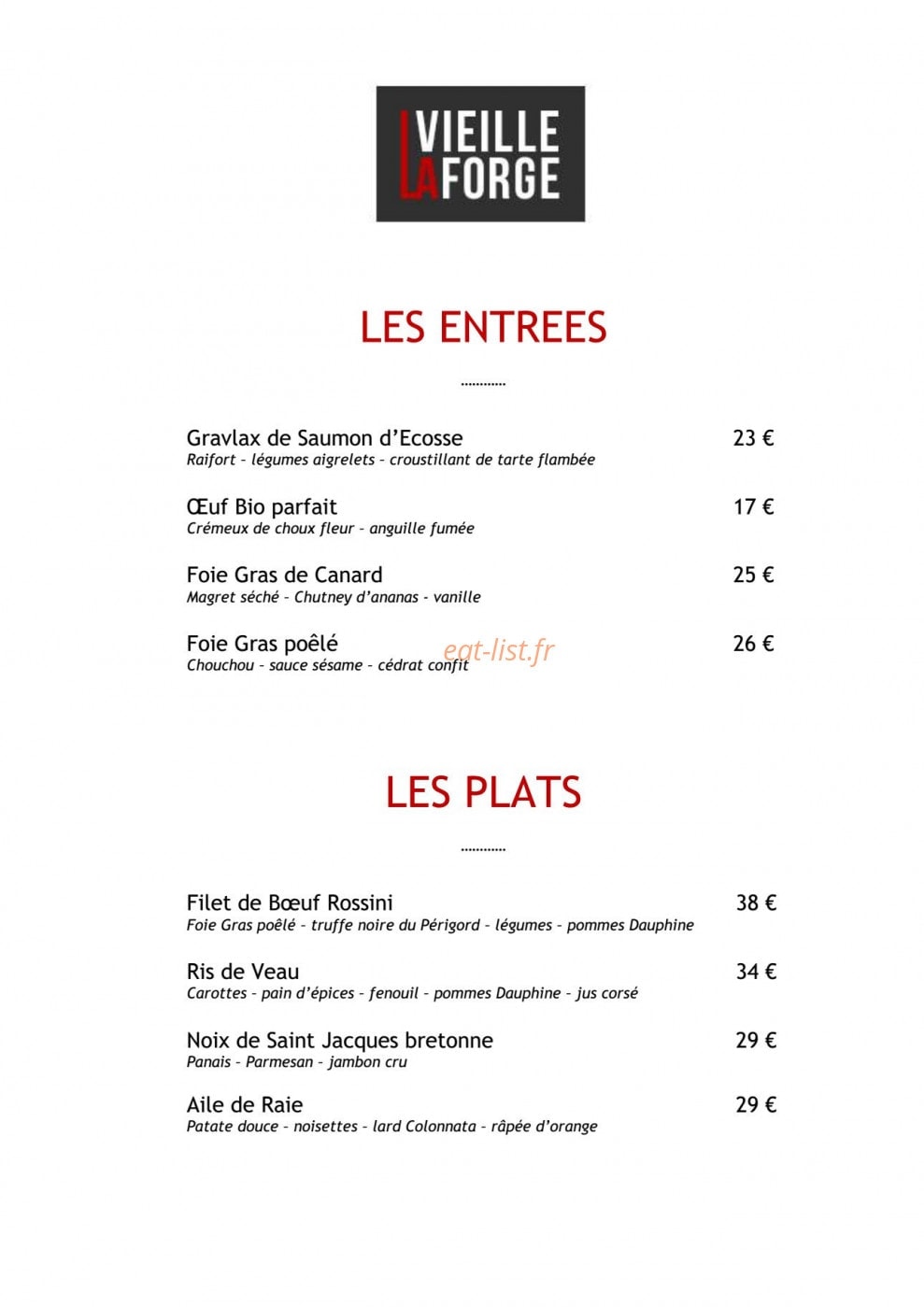 La vieille forge — carte page 1