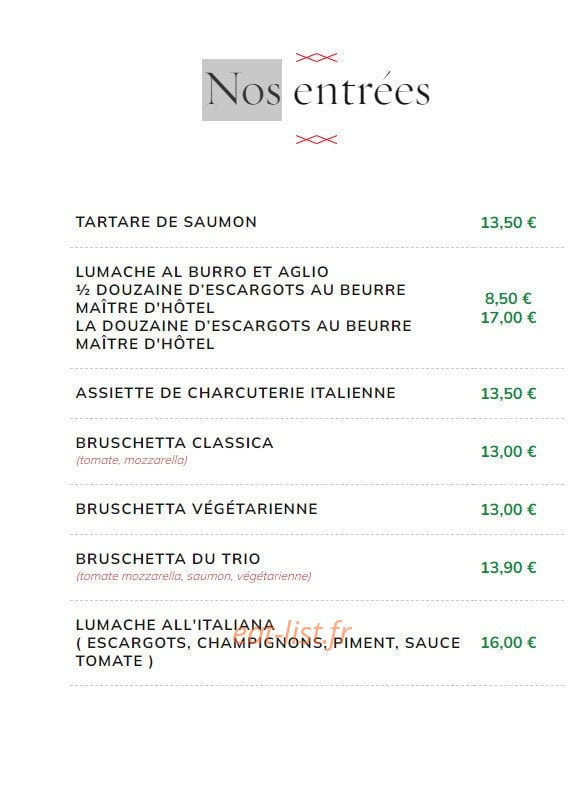 Le Trio — carte page 1