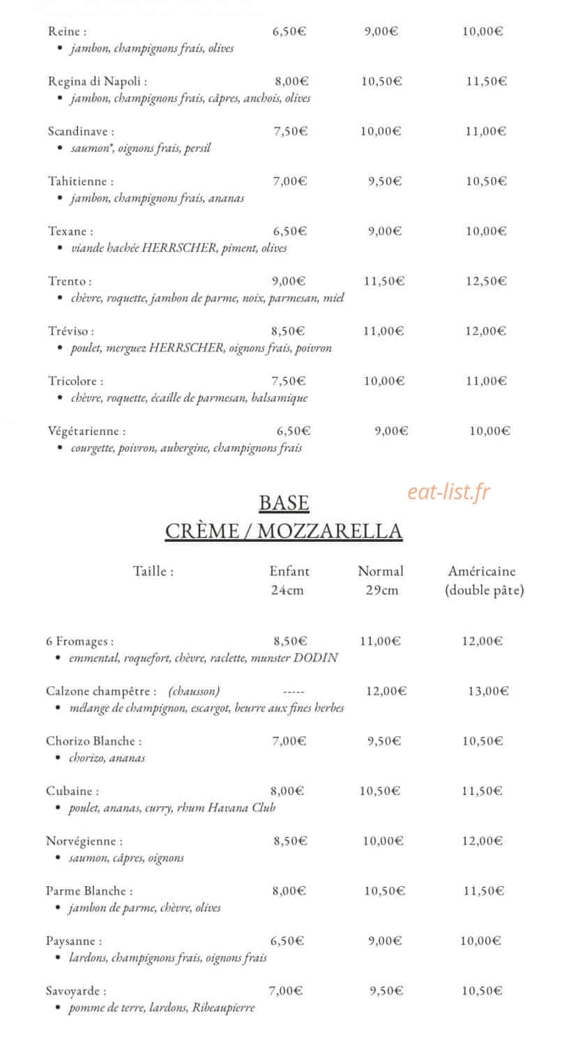 LP Lorenzo Pizza — carte page 3