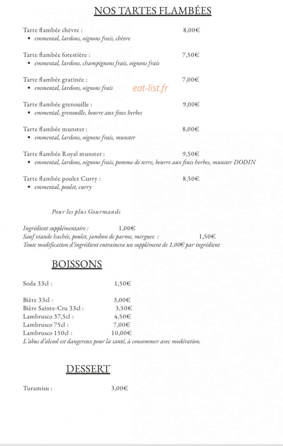 LP Lorenzo Pizza — carte page 5