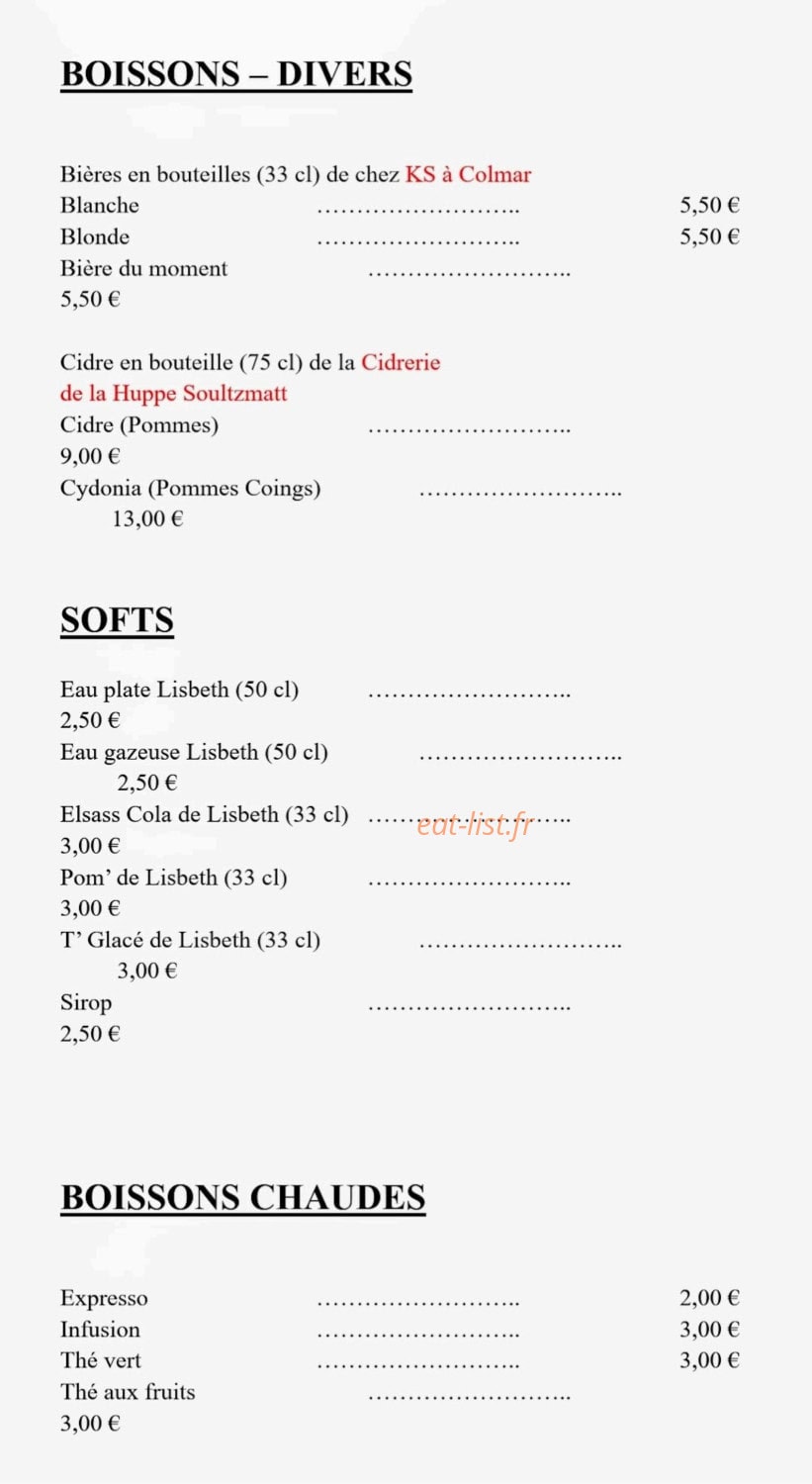Wine Not — carte page 2