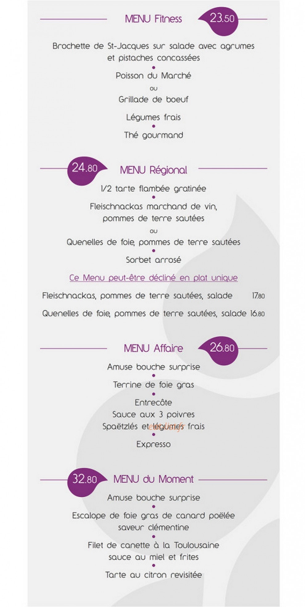 A La Grappe — carte page 4