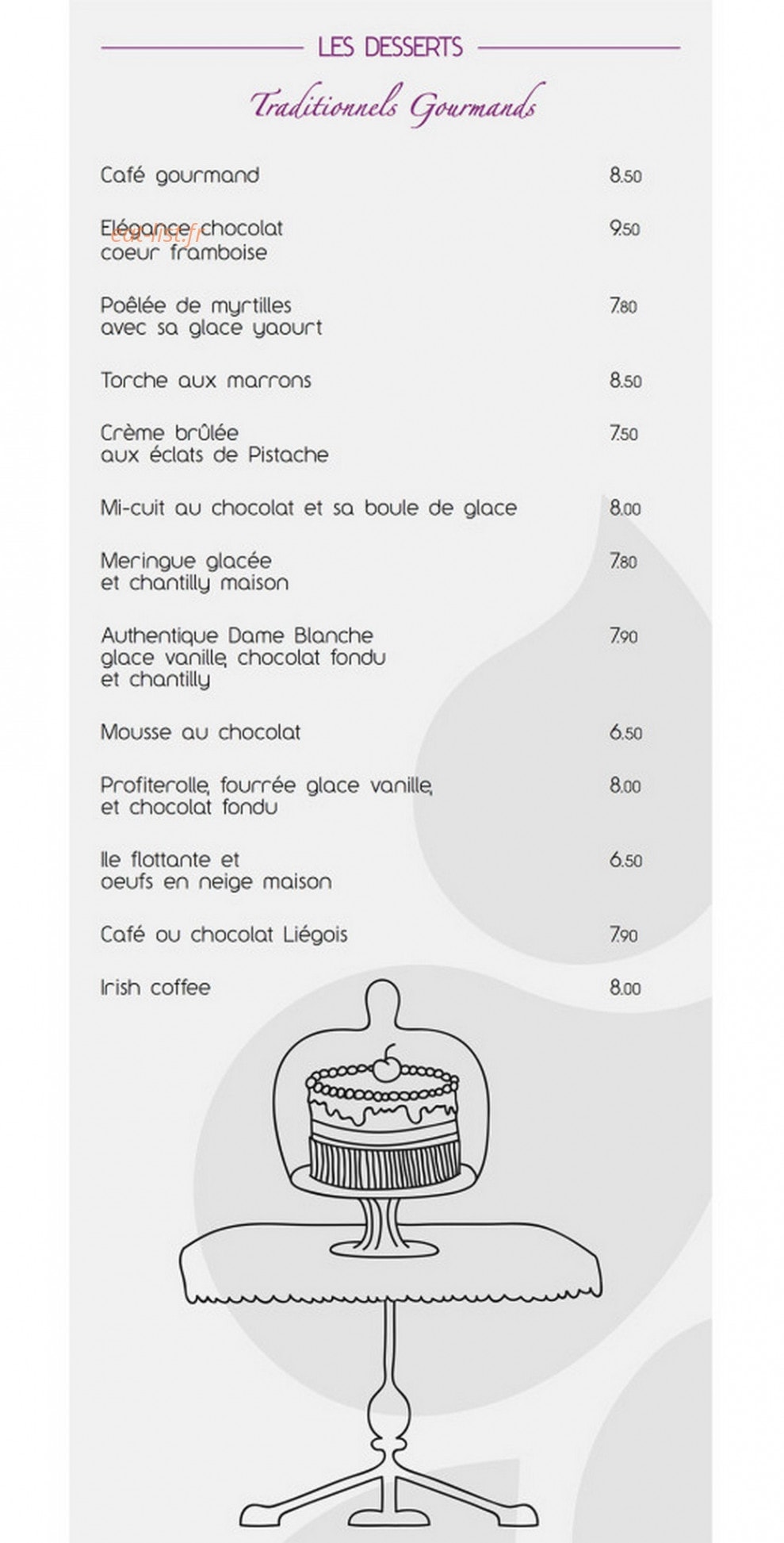 A La Grappe — carte page 2