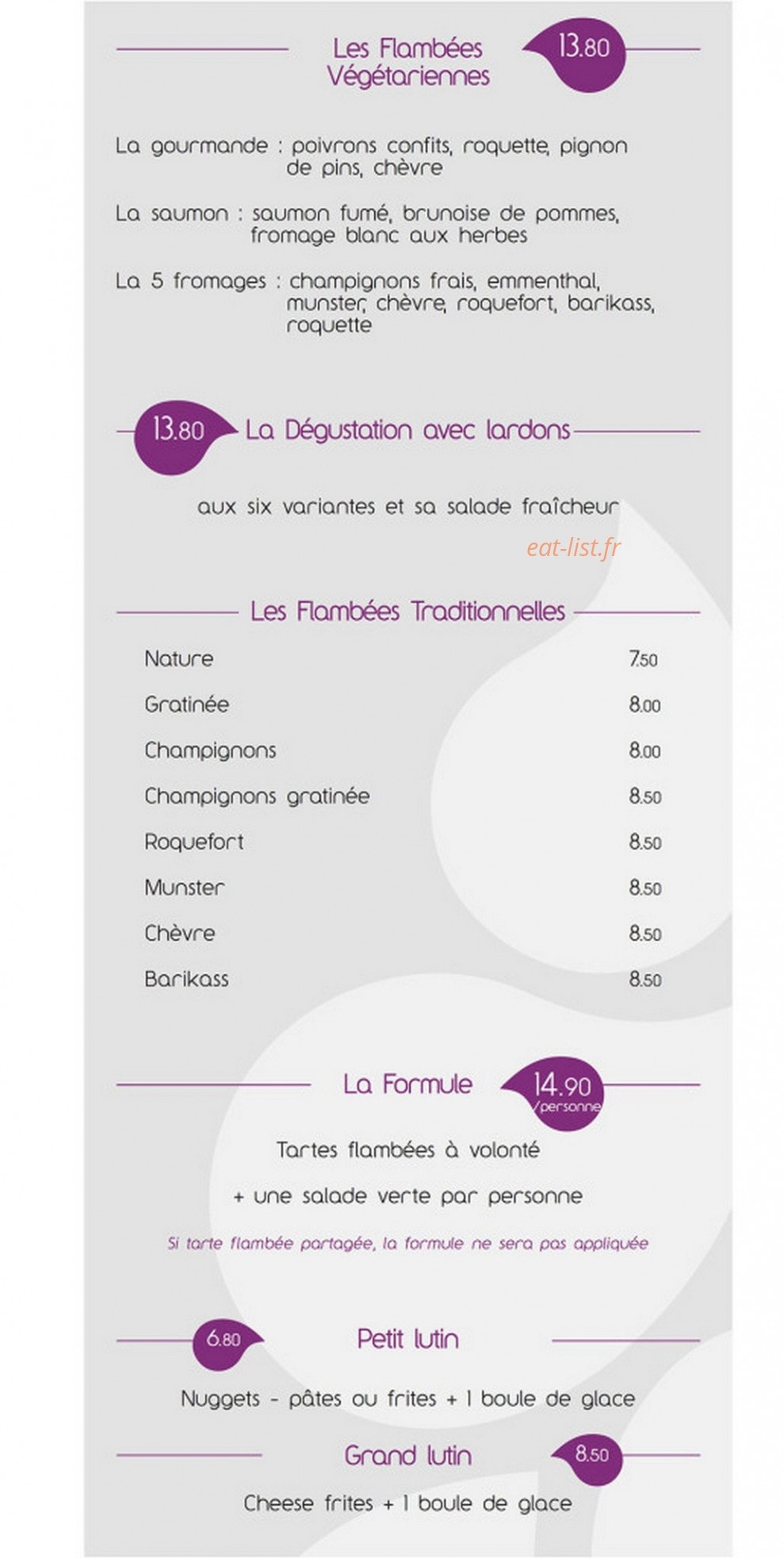 A La Grappe — carte page 5