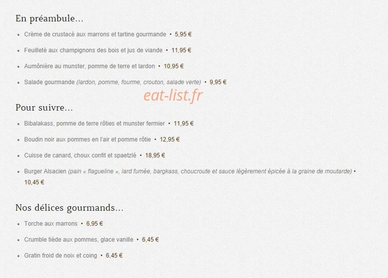 Chez Julien — carte page 5