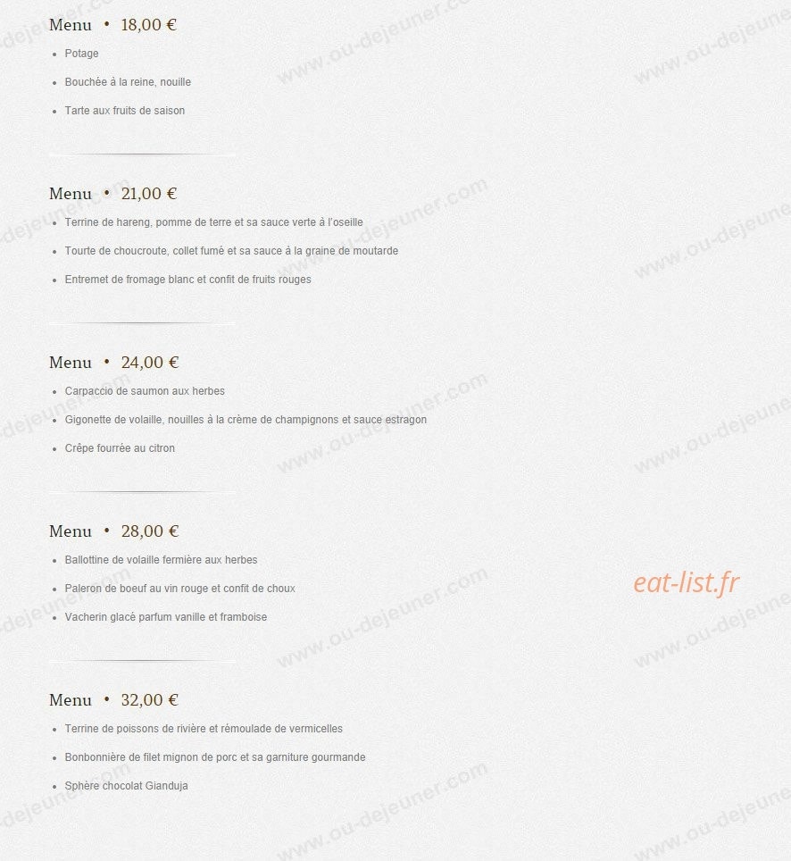 Chez Julien — carte page 8