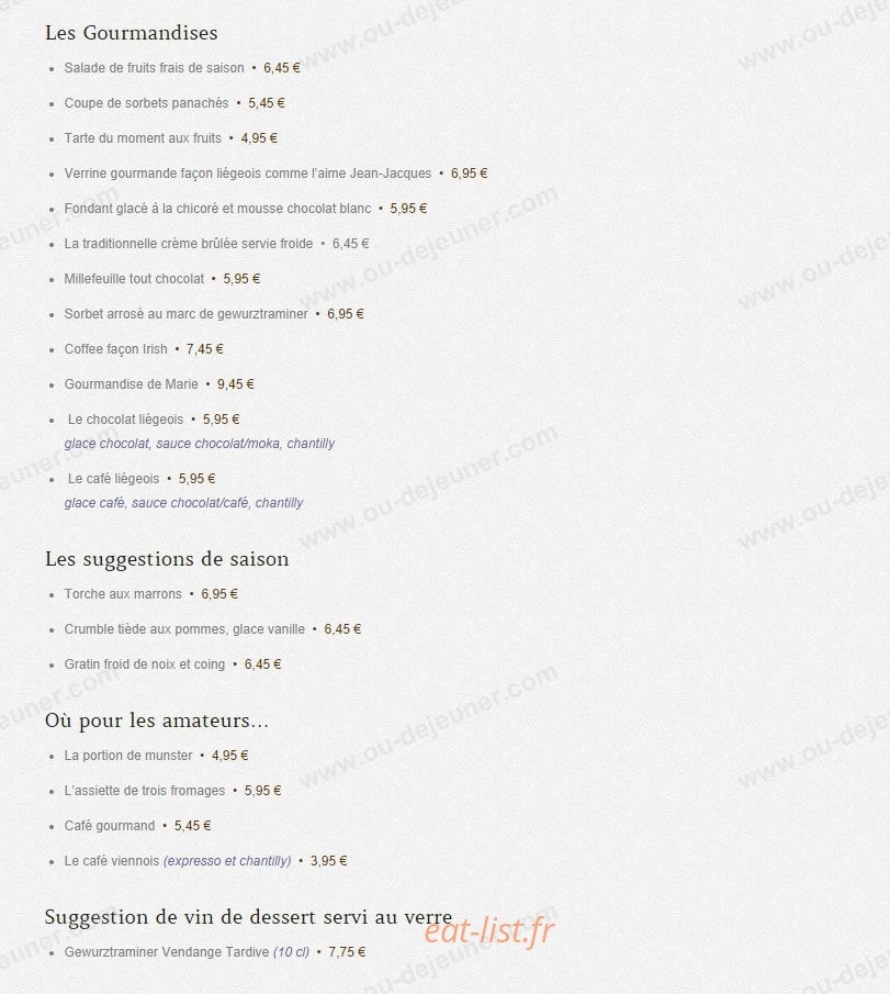 Chez Julien — carte page 6