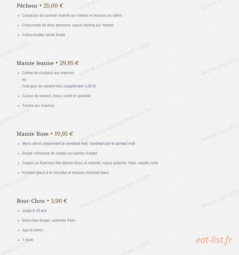 Chez Julien — carte page 2