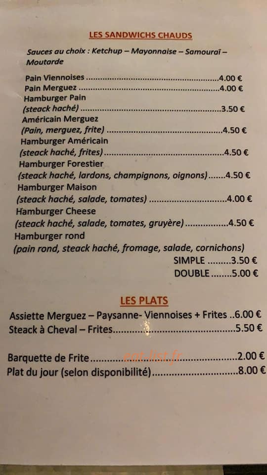 Le J club — carte page 2