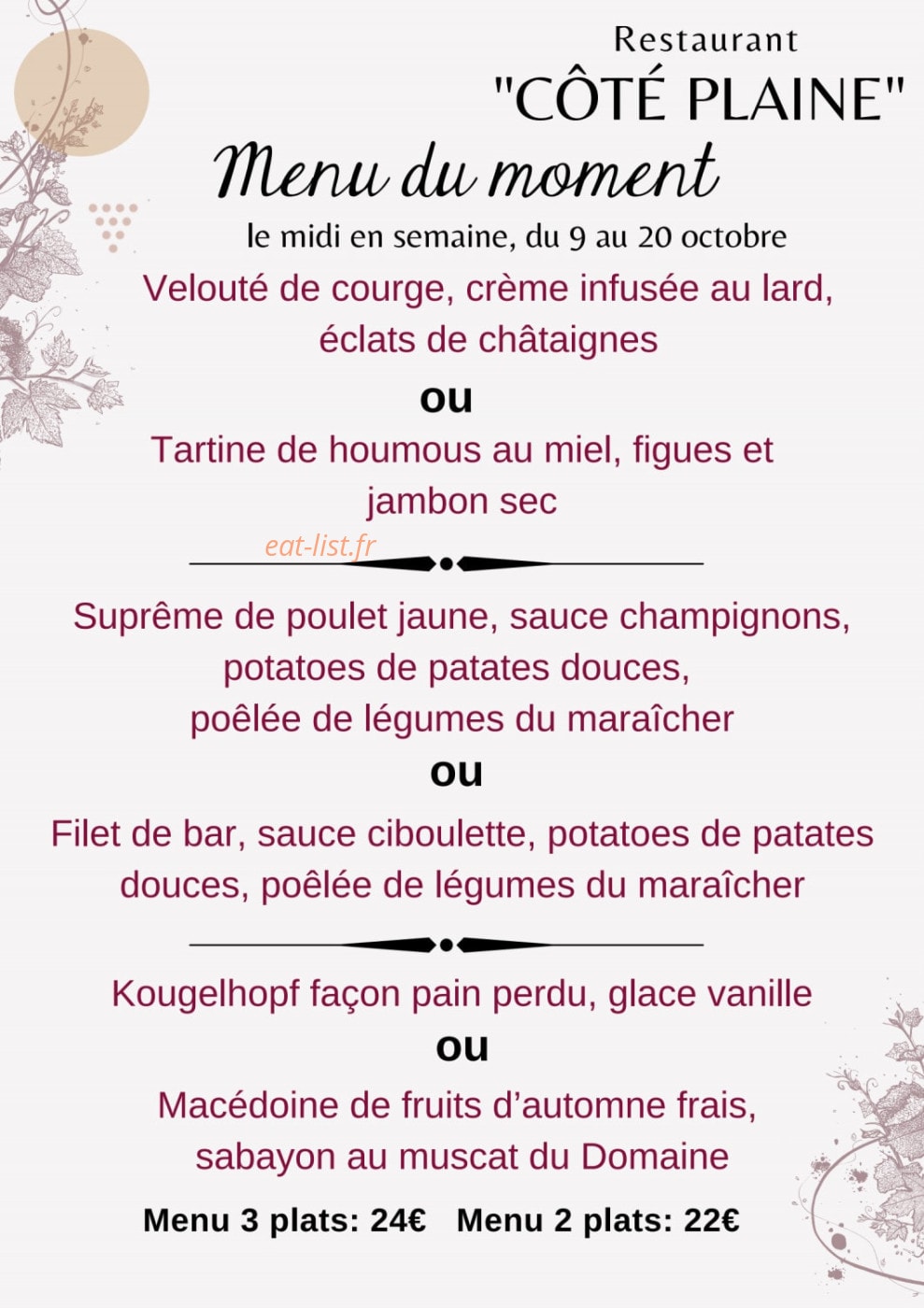 Côté Plaine — carte page 1