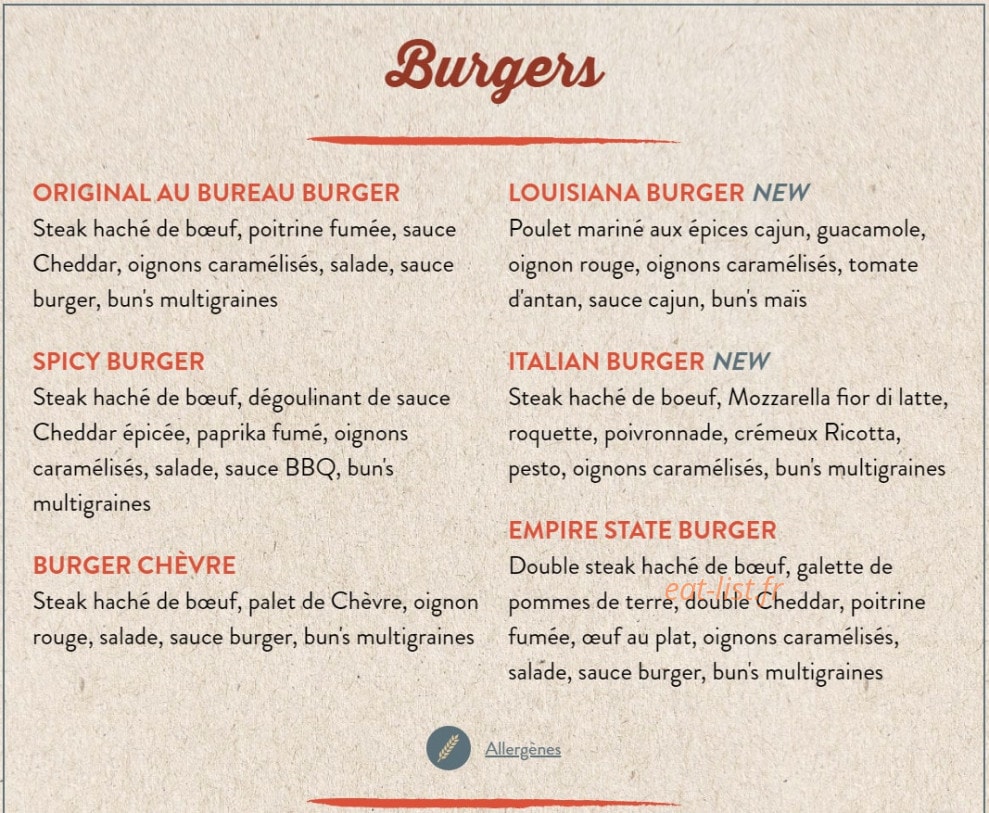 Au Bureau — carte page 2