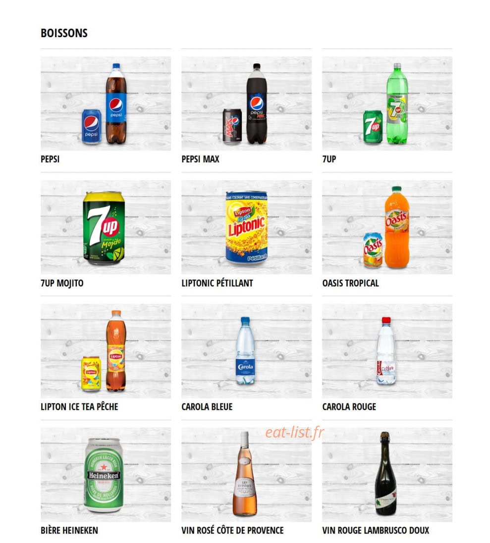Capitaine Pizza — carte page 6