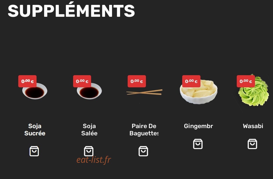 Sushi Lauv — carte page 7