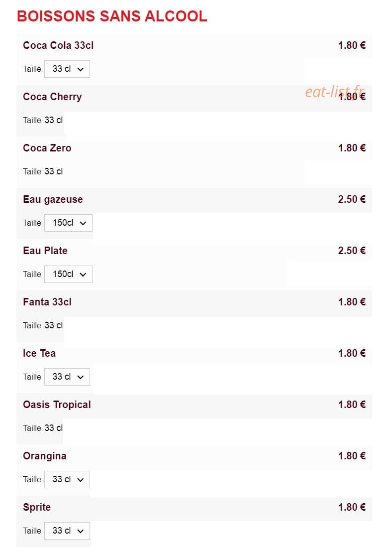 Aldo pizza — carte page 10