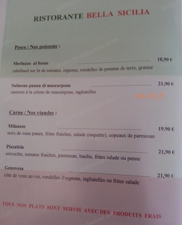 Bella Sicilia — carte page 4