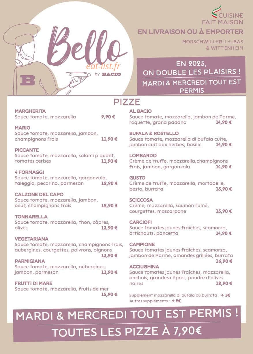Bello by Bacio — carte page 1