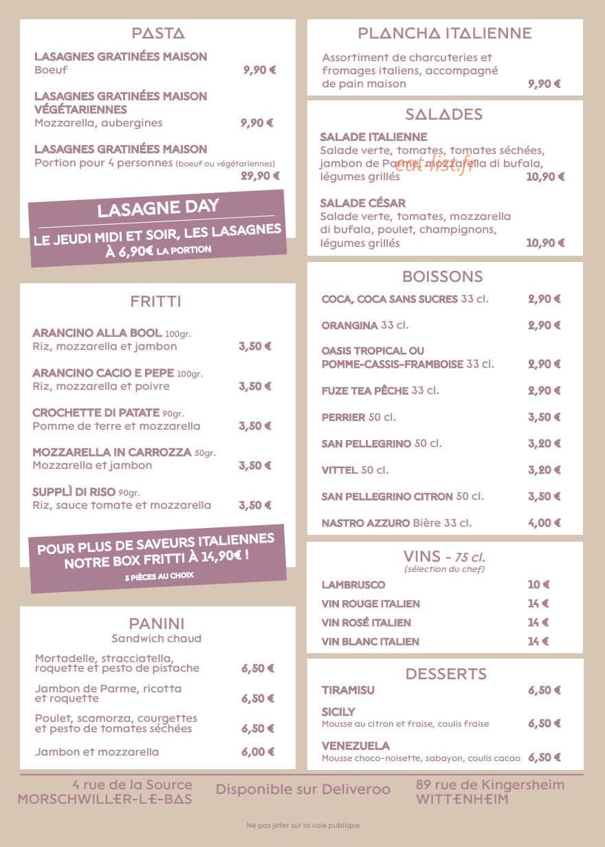 Bello by Bacio — carte page 2